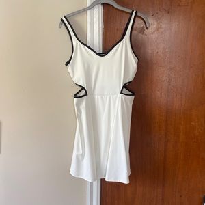 White/ black Tennis dress